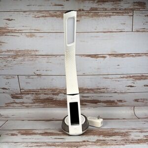 OttLite LED Desk Lamp Wireless Charging Base Digital Clock Color Changing Light